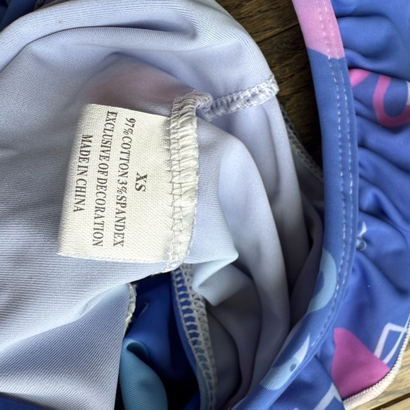 Blue Flamingo Kids Swimsuit 18-24 months baby 2T one strap swimming vacation - Picture 3 of 4